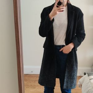 All Saints Long Wool Blend Coat Color Gradient